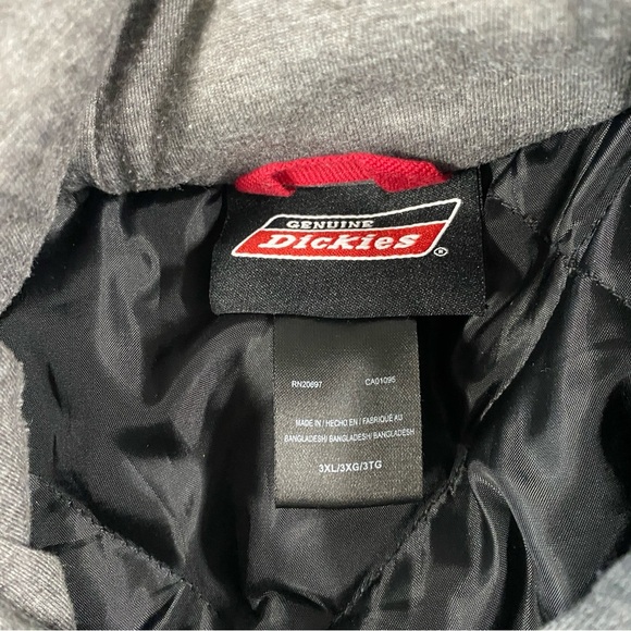 DICKIES Work Jacket Insulated Men’s Size 3XL Grey Full Zipper - Picture 2 of 8